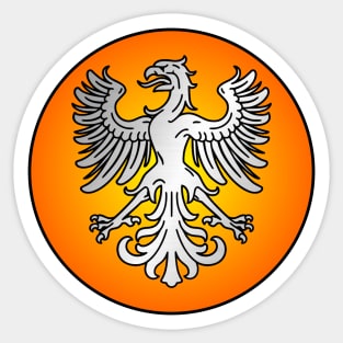 Flaming Eagle Sticker